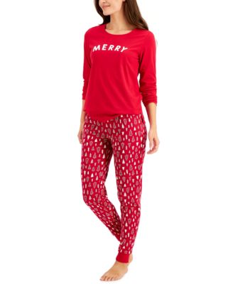 Matching Women's Merry Family Pajama Set, Created for Macy's
