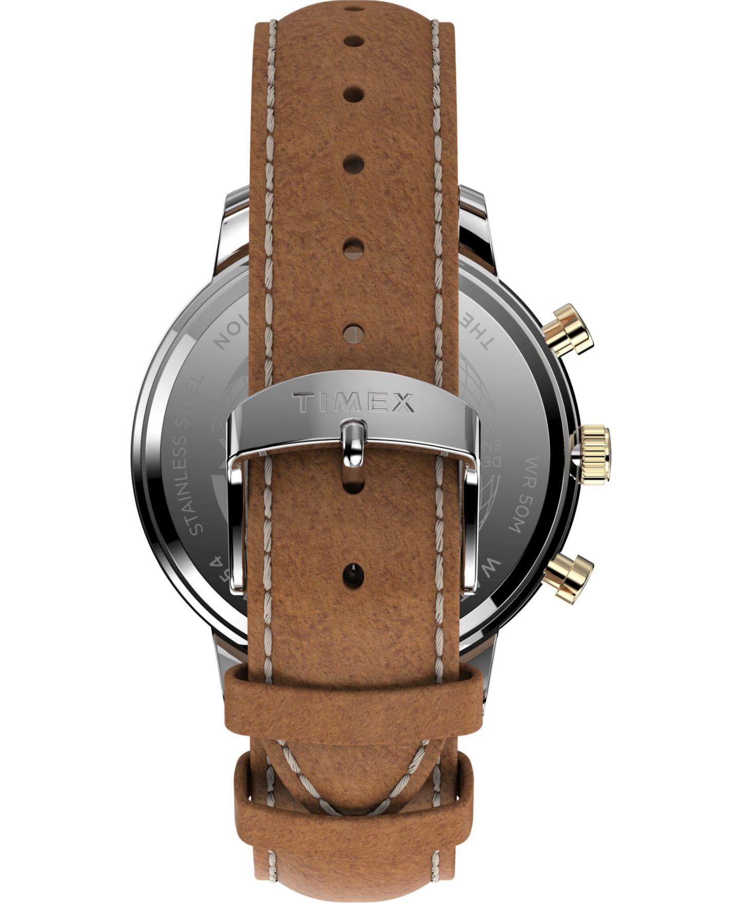 Мужские часы Timex Chicago Tan Leather Strap Watch 45mm — фото 4