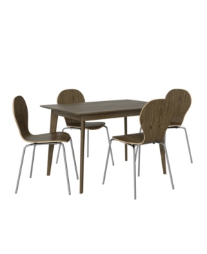 Weinraub 5-Piece Modern Dining Table and Dining Chairs Set