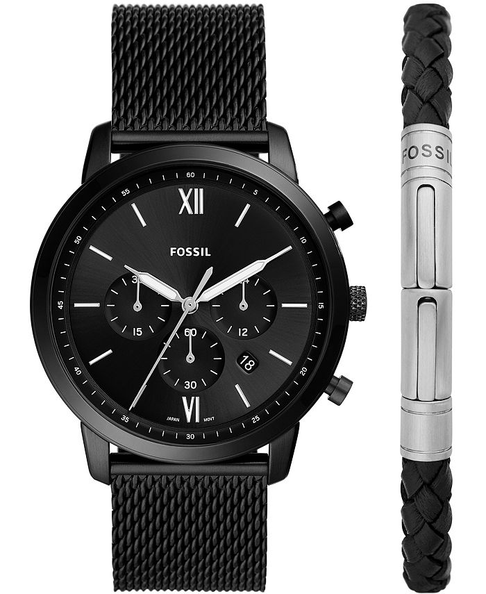 Fossil leather deals bracelet watch
