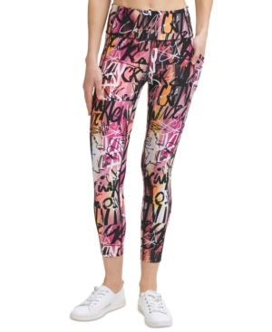 Calvin Klein Performance Printed High-Waist 7/8 Length Leggings