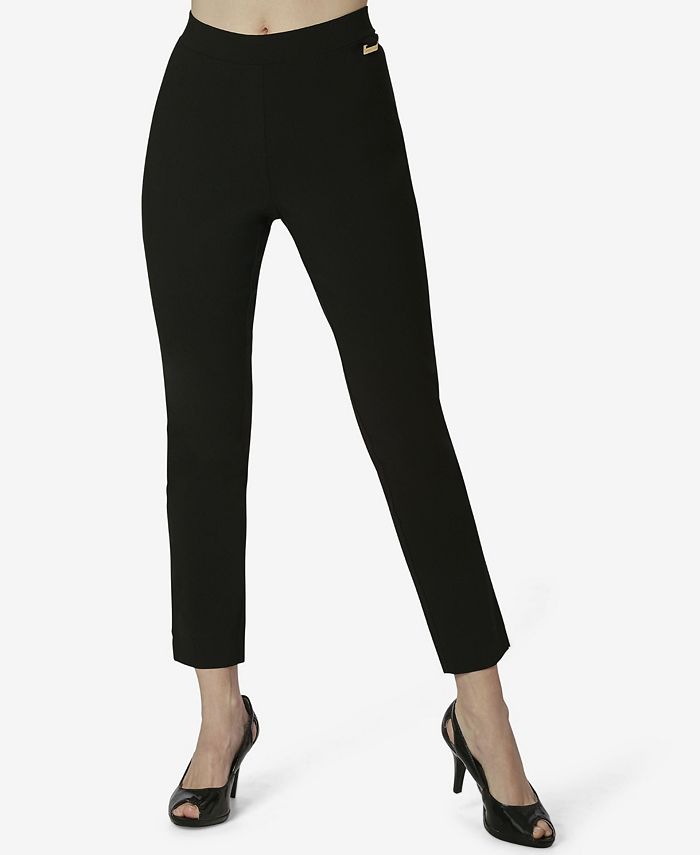 Adrienne Vittadini Women's Pull on Pants with Side Slits & Reviews ...