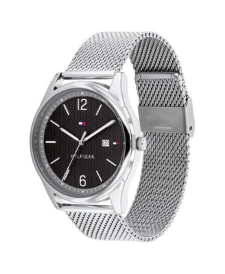 Men's Stainless Steel Mesh Bracelet Watch 42mm