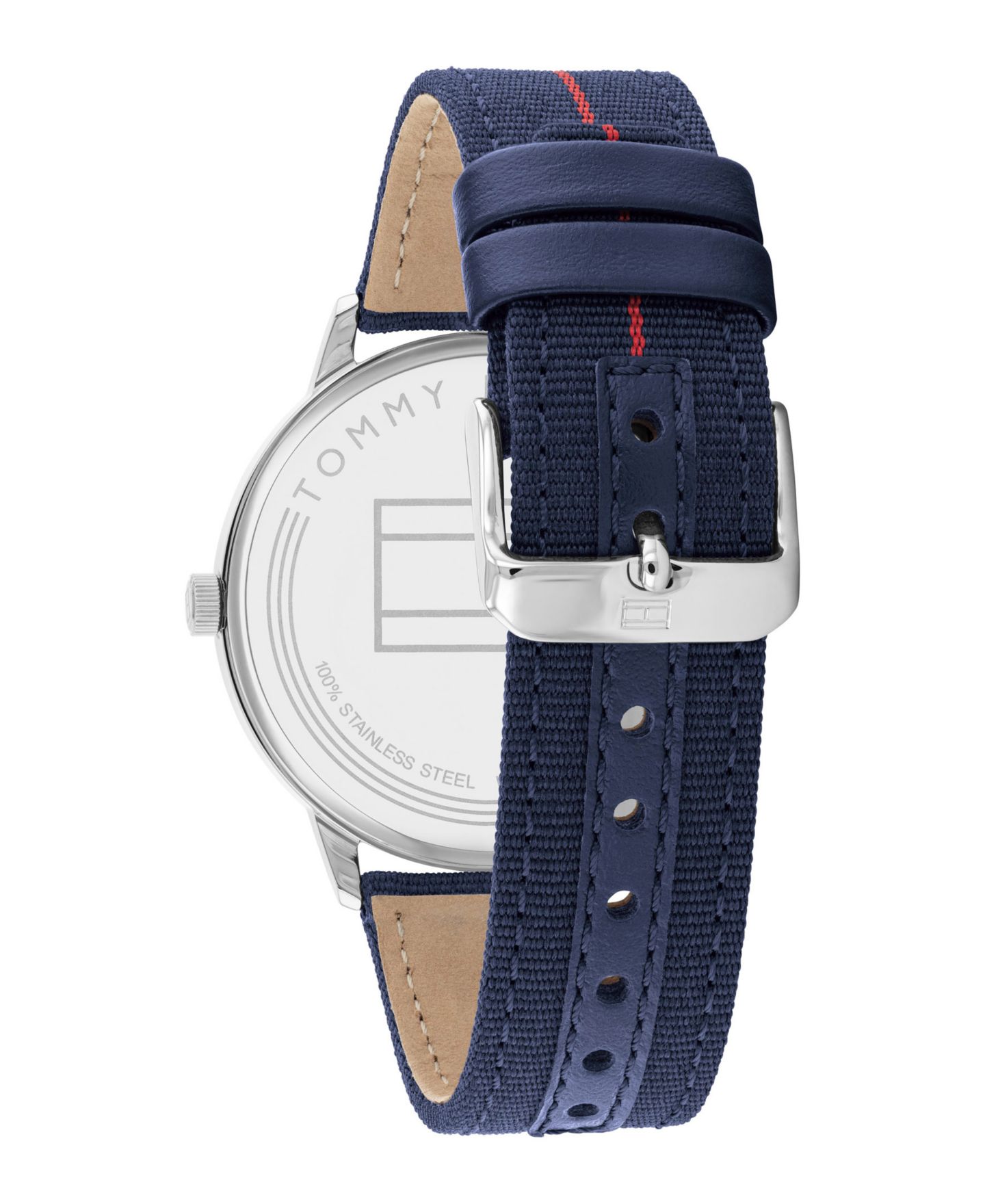 Мужские часы Tommy Hilfiger Navy Nylon Strap Watch 43mm — фото 4