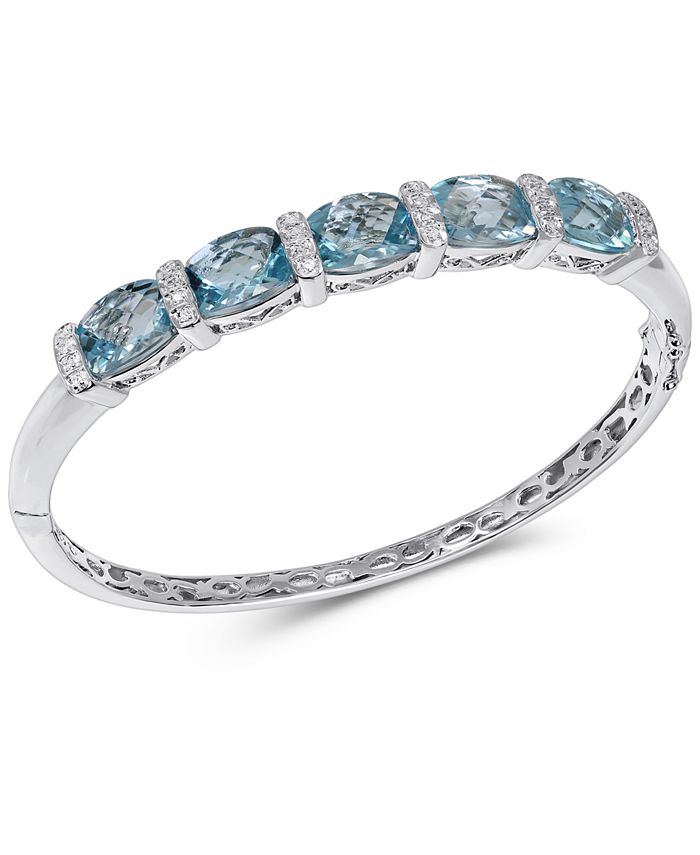 Macy's blue cheap topaz bracelet