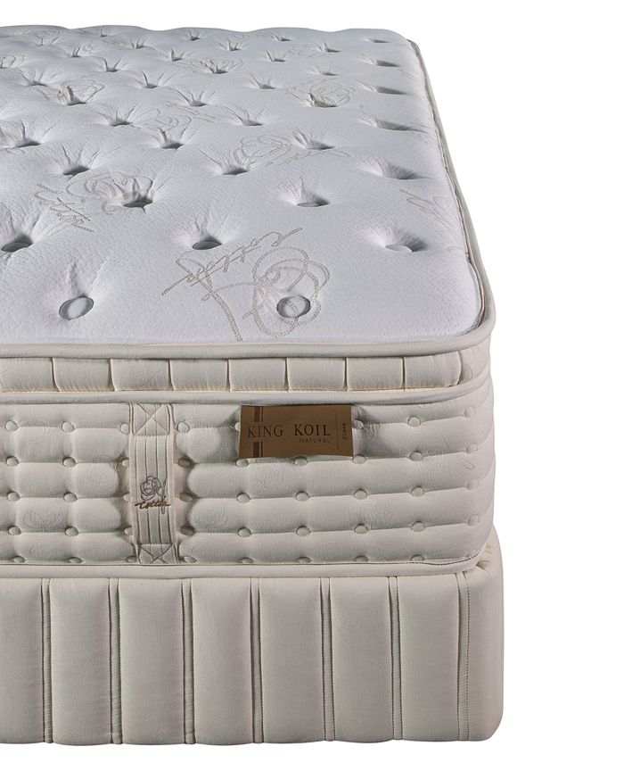 King Koil Natural Zuma 14.5" Plush Euro Top Mattress Set Twin XL