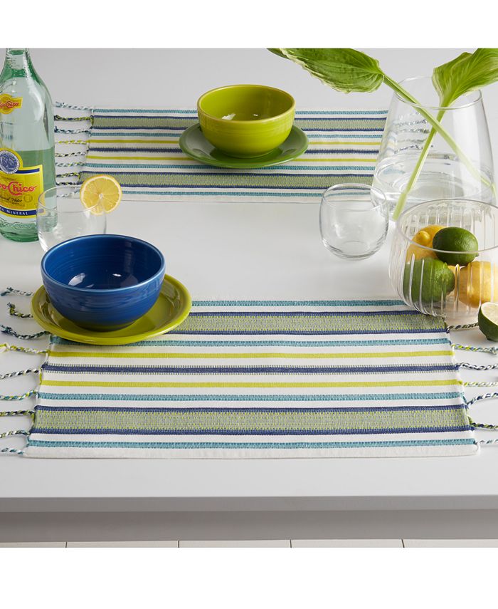 Fiesta Woven Tassel Stripe Placemat Macy's