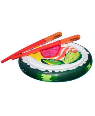 Swimline Sushi Roll Inflatable Pool Float Lounger With Chopstick ...