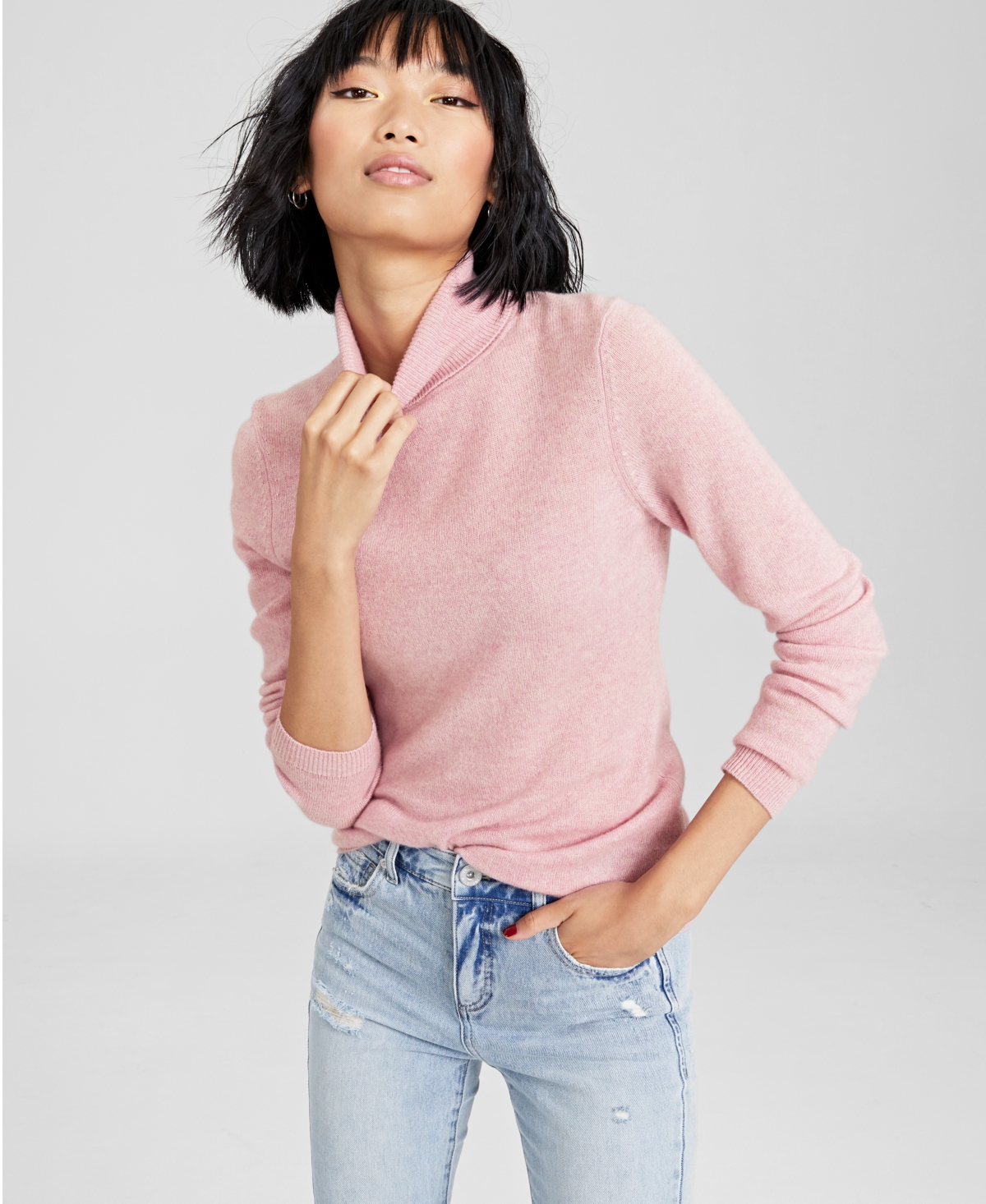 Macy's charter club cashmere turtleneck cheap
