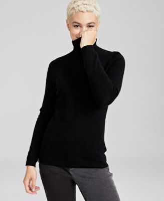 LOUIS VUITTON 100% Cashmere Turtleneck Sweater XL Navy Authentic Women New