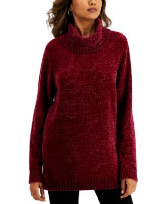 chenille tunic sweater