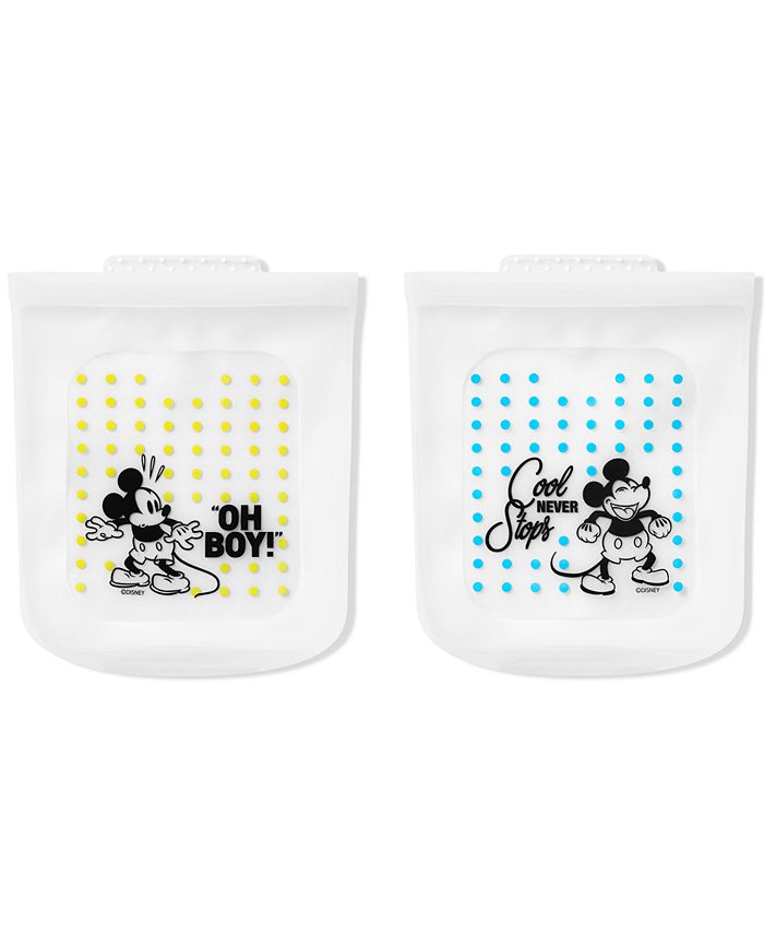 Pyrex Mickey & Friends Reusable Half-Gallon Silicone Food Storage Bags, Set  of 2 - Macy's