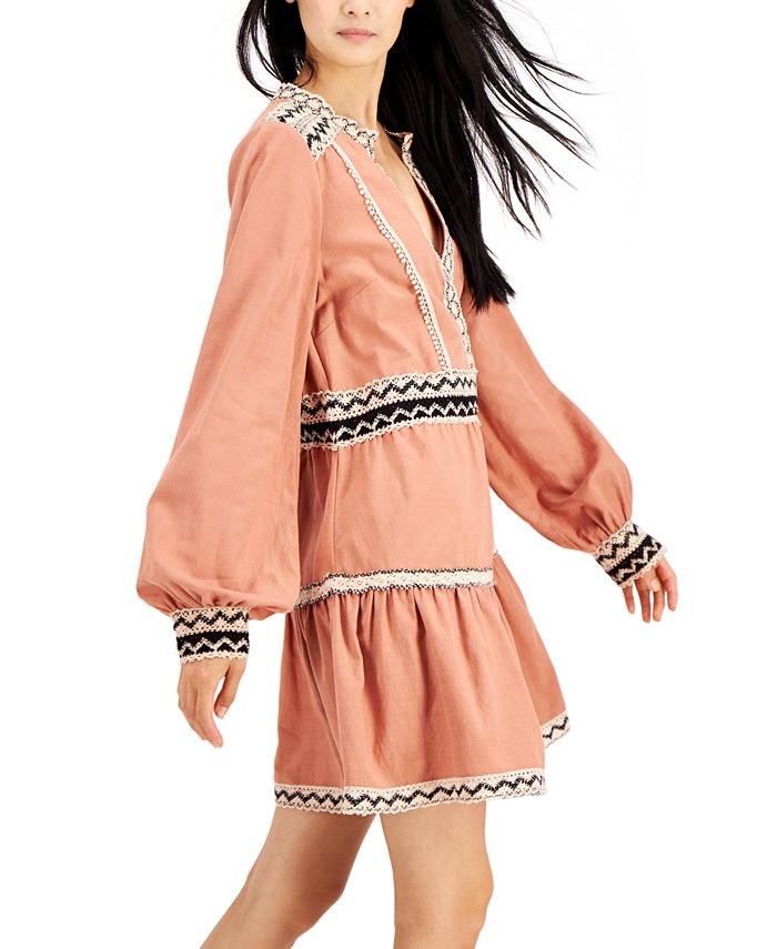 Macys peasant dress top