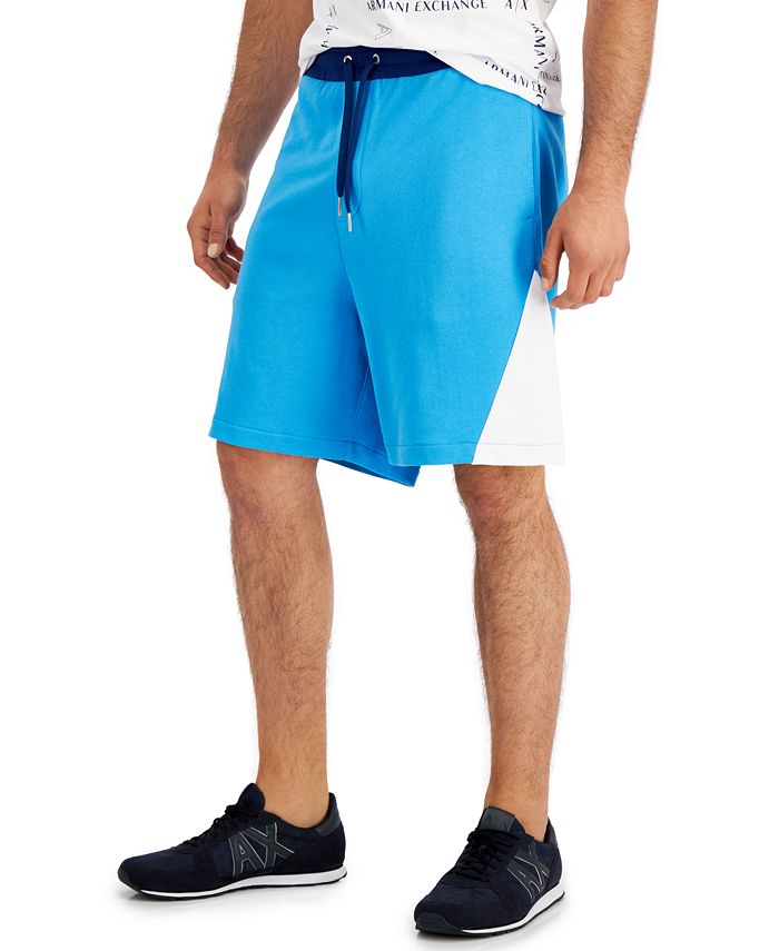 A|X Armani Exchange Men's Simply Blue Colorblocked Shorts, Created for  Macy's & Reviews - Shorts - Men - Macy's