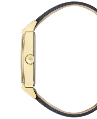 Men's Frank Sinatra My Way Black Leather Strap Watch 29.5 x 47mm