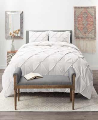 Pinch Pleat 3-Pc. Duvet Cover Set, Full