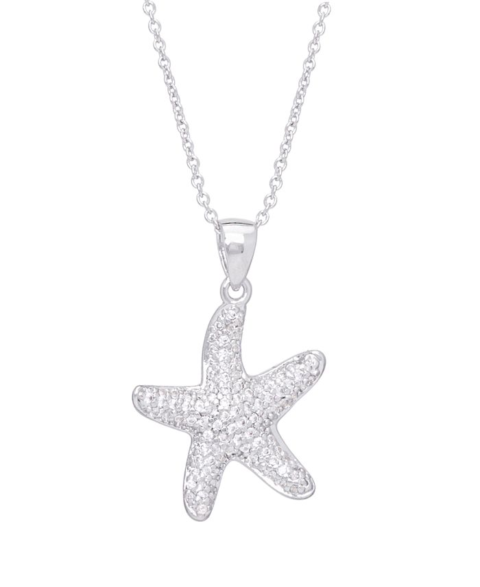 Macy s Cubic Zirconia Starfish Pendant 18