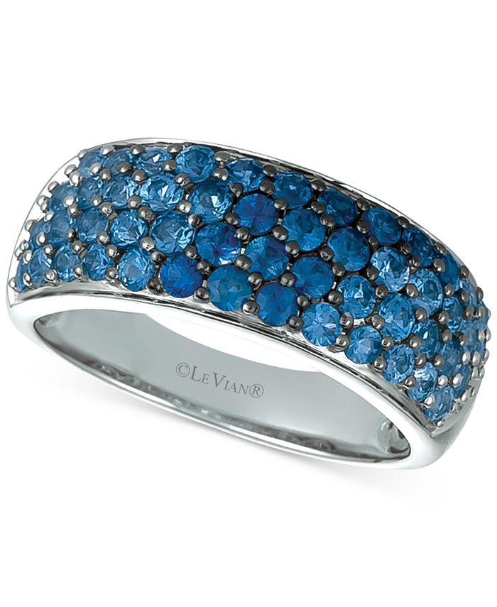 Le Vian Denim Ombré Sapphire Ring (11/2 ct. t.w.) in 14k White Gold & Reviews Rings Jewelry