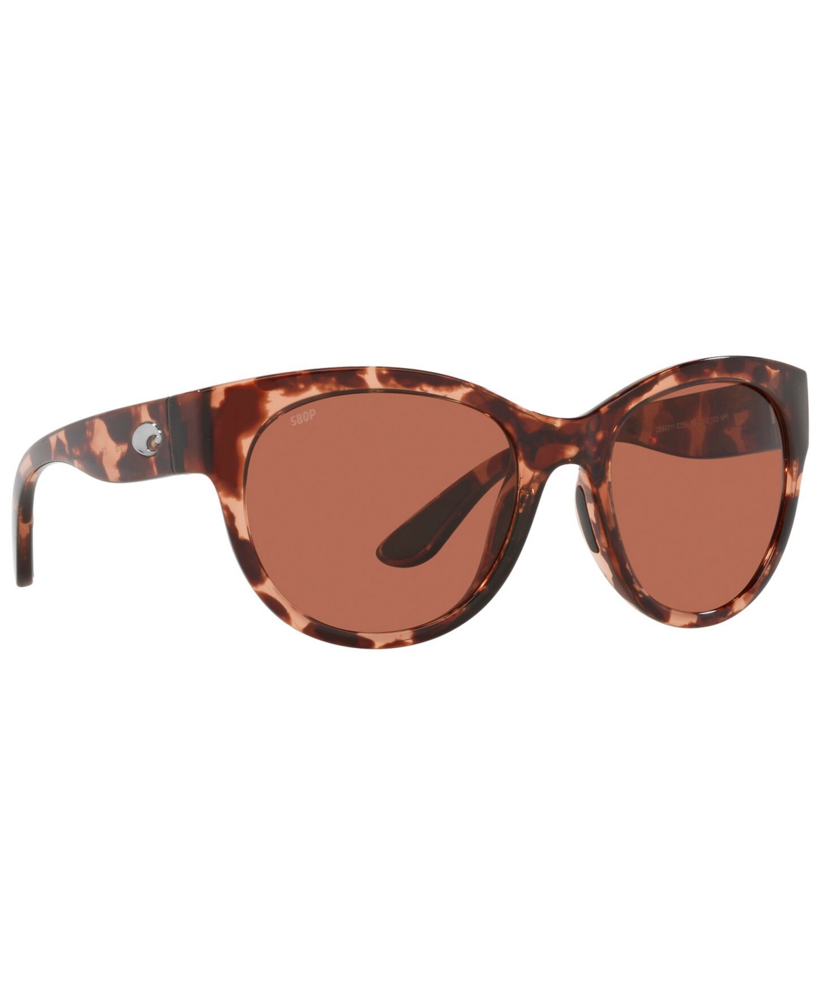 Shop Costa Del Mar Maya Polarized Sunglasses, 6s9011 55 In Shiny Coral Tortoise,gray P