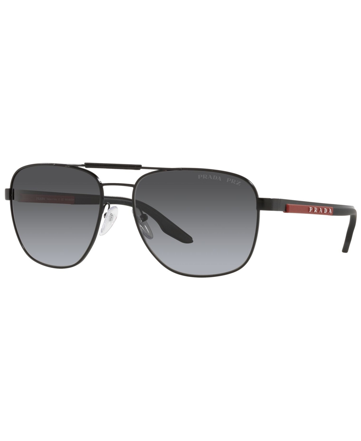 Shop Prada Men's Polarized Sunglasses, Ps 53xs 60 In Matte Black,polar Grey Gradient
