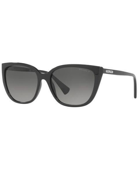 Женские солнцезащитные очки Ralph by Ralph Lauren Ralph Polarized Sunglasses, RA5274 56, цвет: Блестящий чёрный / Градиентный серый