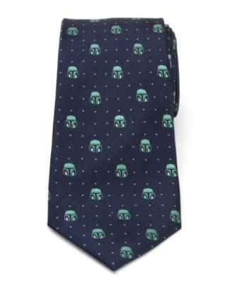 Men's Mandalorian Helmet Dotted Tie