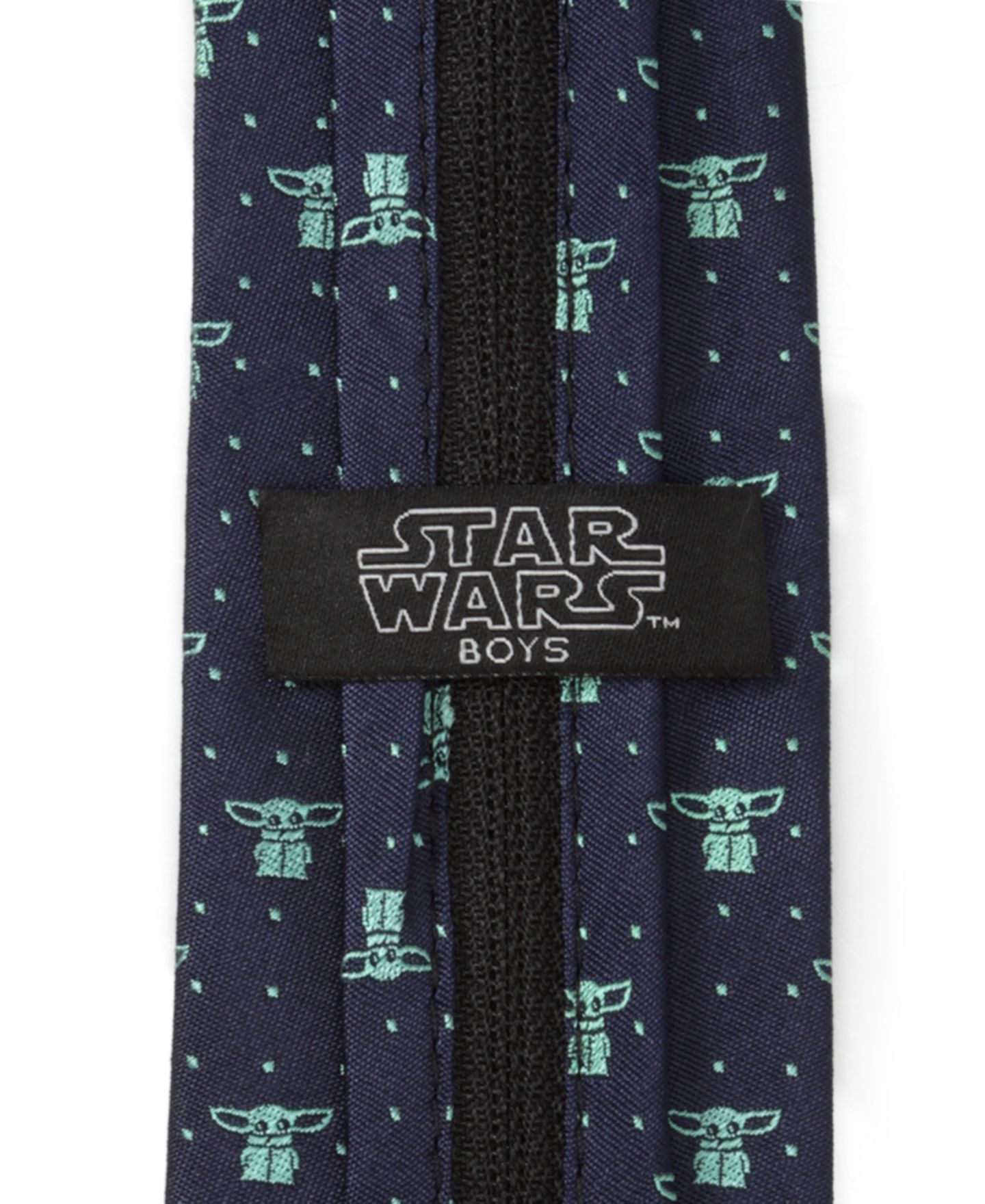 Мужские галстуки Star Wars The Child Dotted Boys Zipper Tie, цвет: Тёмно-синий — фото 3