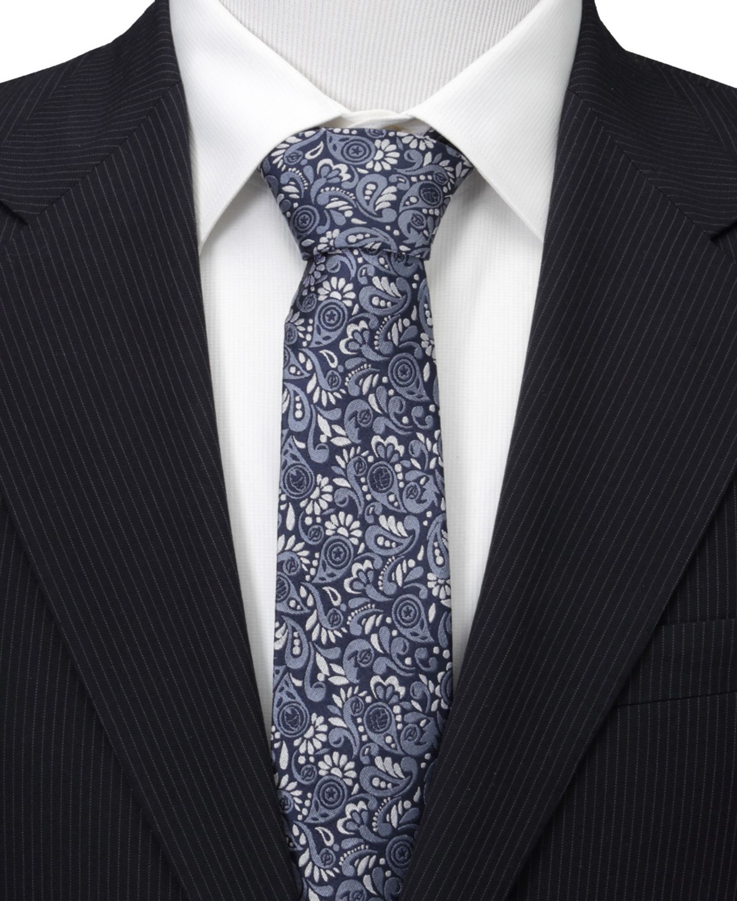 Мужские галстуки Marvel Avengers Paisley Icons Tie, цвет: Тёмно-синий — фото 4