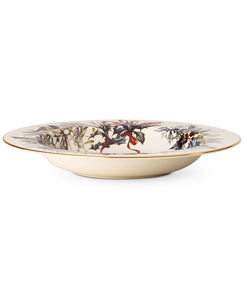 Lenox Winter Greetings Rim Soup Bowl Reviews Fine China Macy S