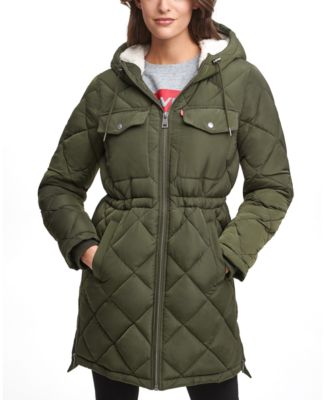 Hooded Anorak Puffer Coat 