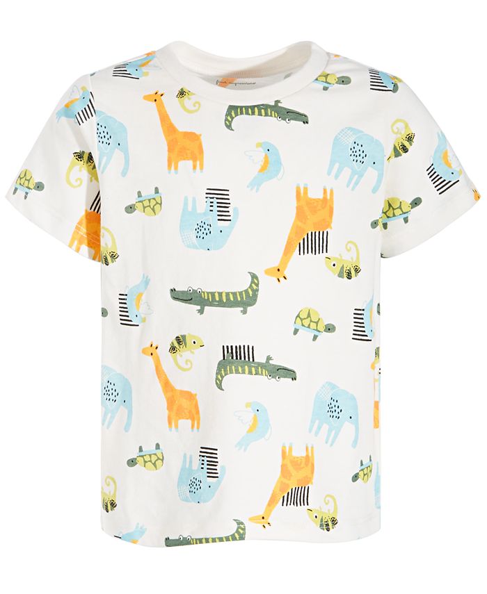 First Impressions Baby Boys AnimalPrint Cotton TShirt, Created for