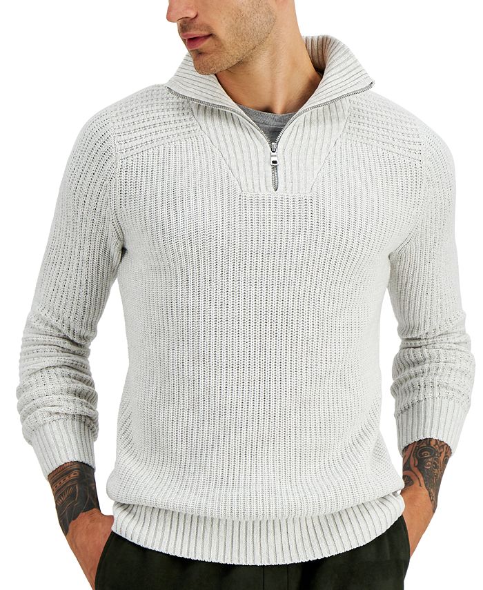 I.N.C. International Concepts Men's Matthew Quarter-Zip Sweater ...
