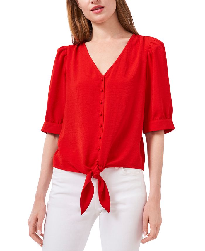 macys puff sleeve tops