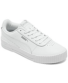Women's Carina Leather Casual Sneakers from Finish Line