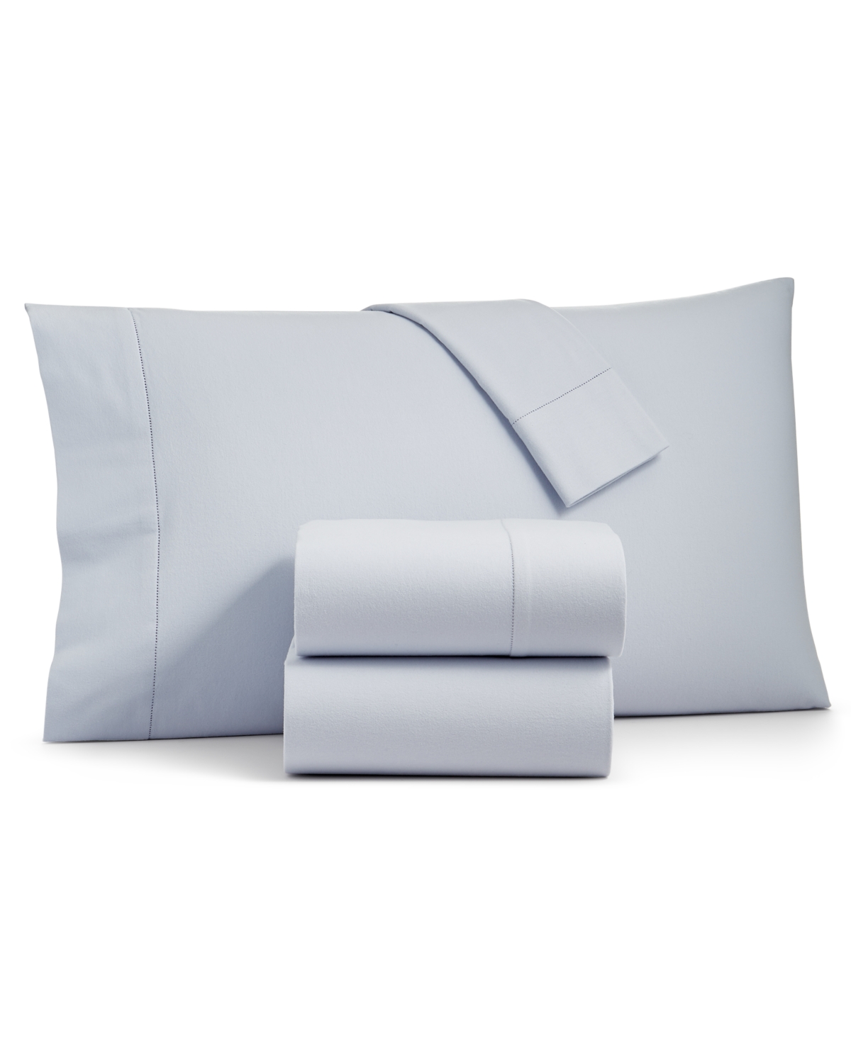 Charter Club Sleep Luxe Solid Cotton Flannel 4-pc. Sheet Set, King, Created For Macy's In Pool