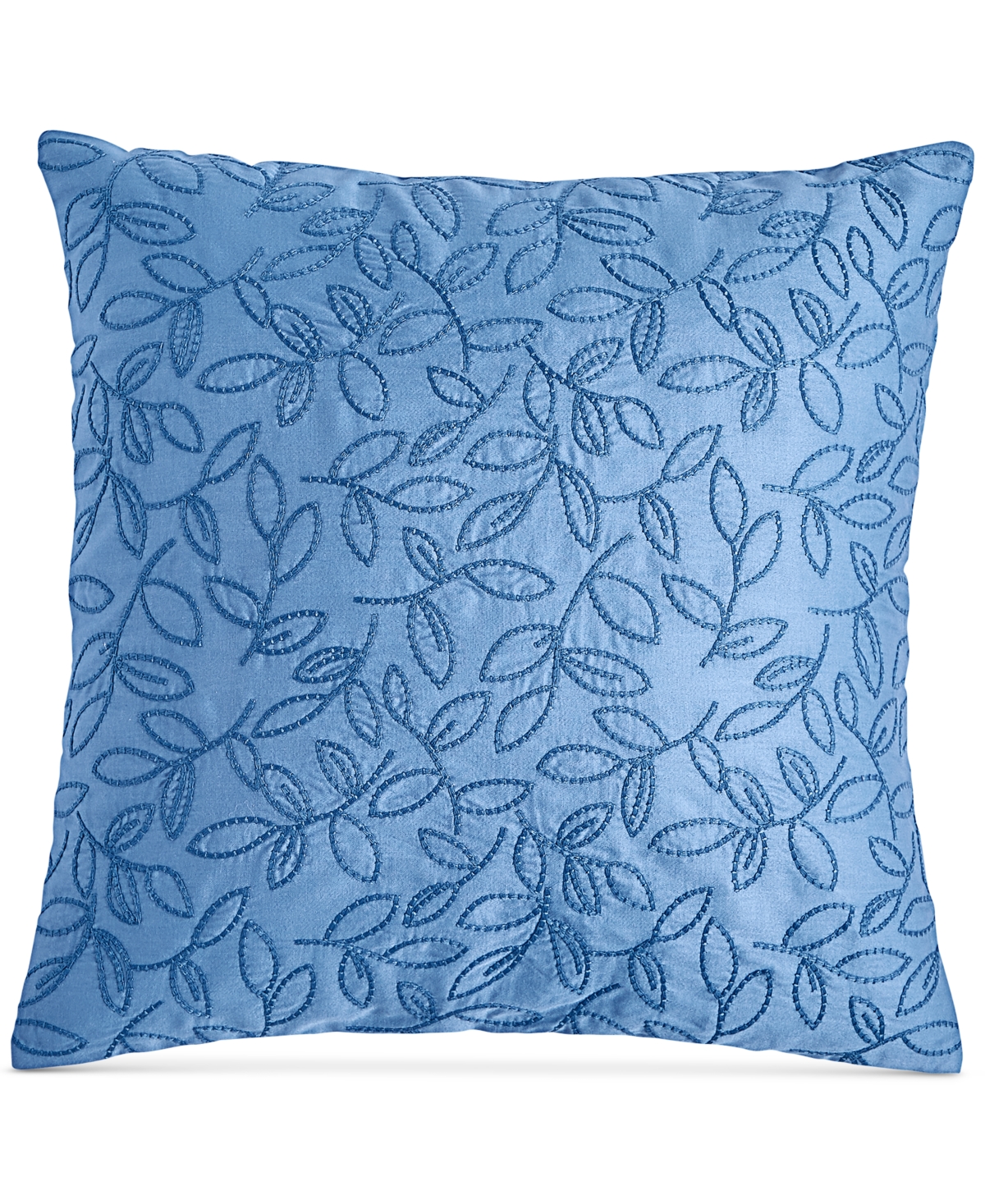 Charter Club Damask Designs Corded Leaves Decorative Pillow, 18" x 18", Created for Macy's Bedding