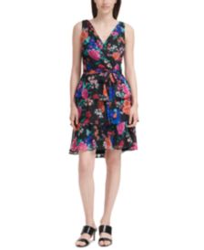 Floral-Print A-Line Dress