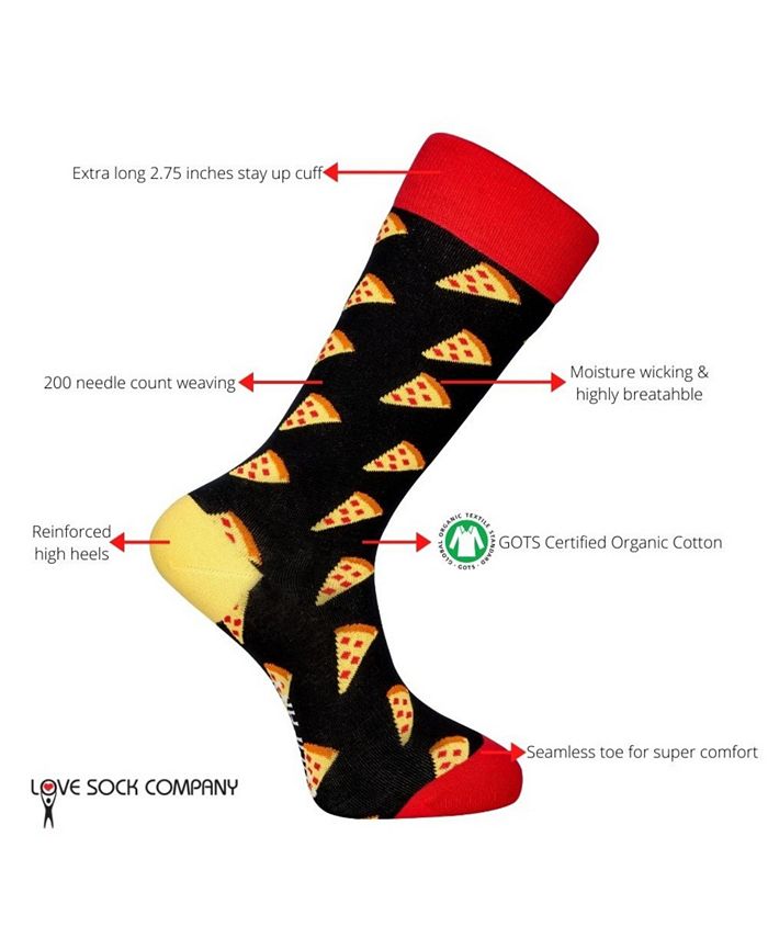 Love Sock Company Men's Pizza Novelty Crew Socks Macy's