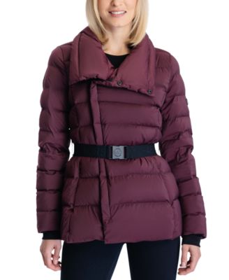 michael kors asymmetrical hooded packable down puffer coat