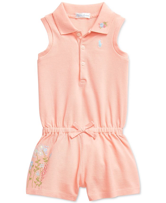 Polo Ralph Lauren Ralph Lauren Baby Girls Embroidered Piqu Polo