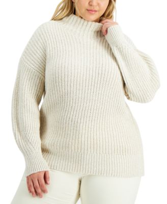 plus size off white sweater