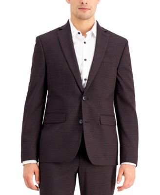 INC International Concepts Men's Slim-Fit Purple Plaid Suit Jacket, Created  for Macy's & Reviews - Blazers & Sport Coats - Men - Macy's
