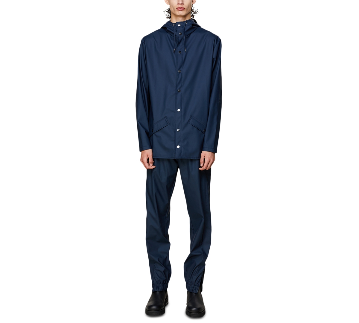 Rains Unisex Short Hooded Raincoat