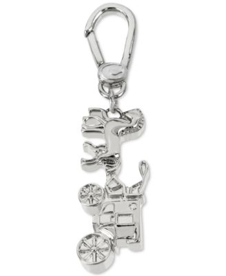 COACH - Silver-Tone Collectible Horse & Carriage Charm