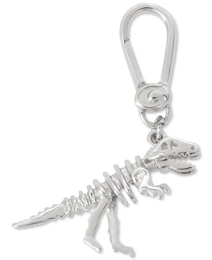 Coach Rexy Bag Charm Keychain Silver Dinosaur - *UNIQUE*
