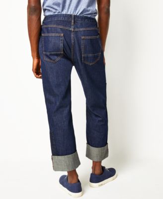 Sun + Stone Men's Kingsley Loose-Fit Patched Jeans, Created for Macy's 