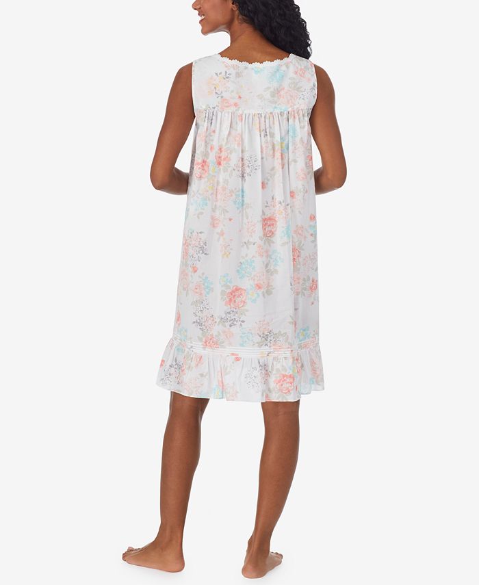 Eileen West FloralPrint Cotton Nightgown Macy's