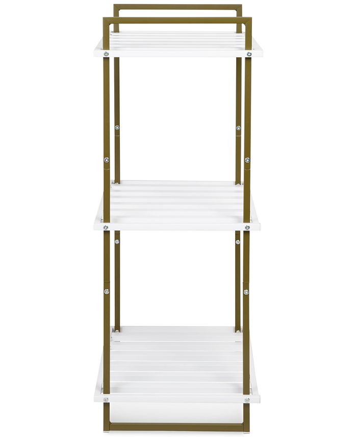 Honey Can Do 3Tier Tubular Steel Slatted Shelving Unit Macy's