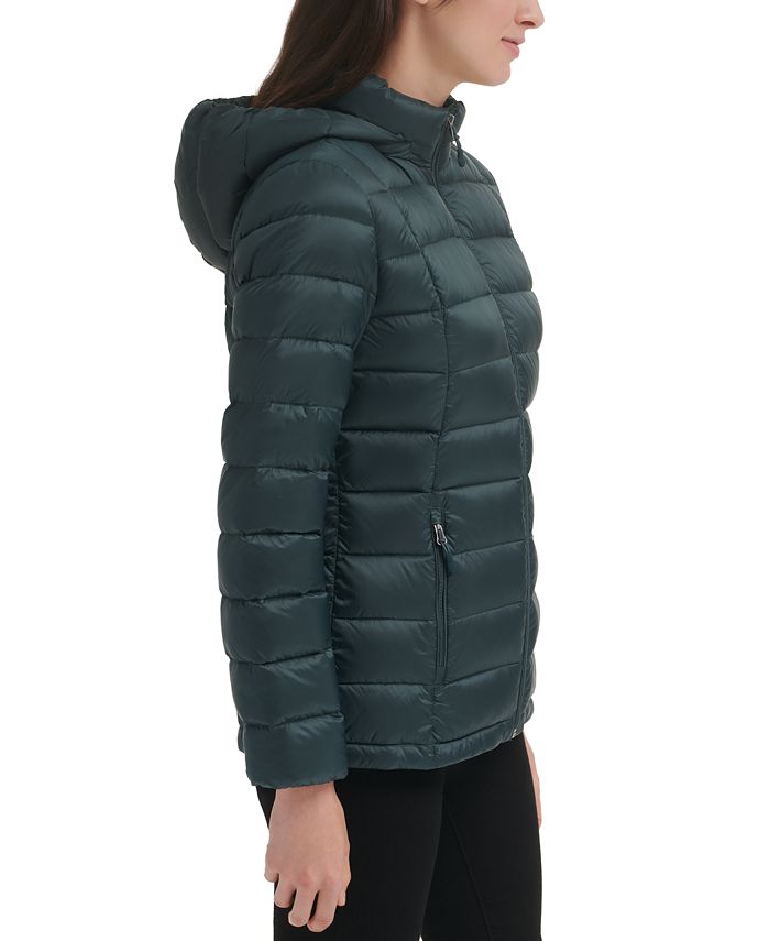 Charter Club Women's Packable Hooded Down Puffer Coat, Created for Macy ...