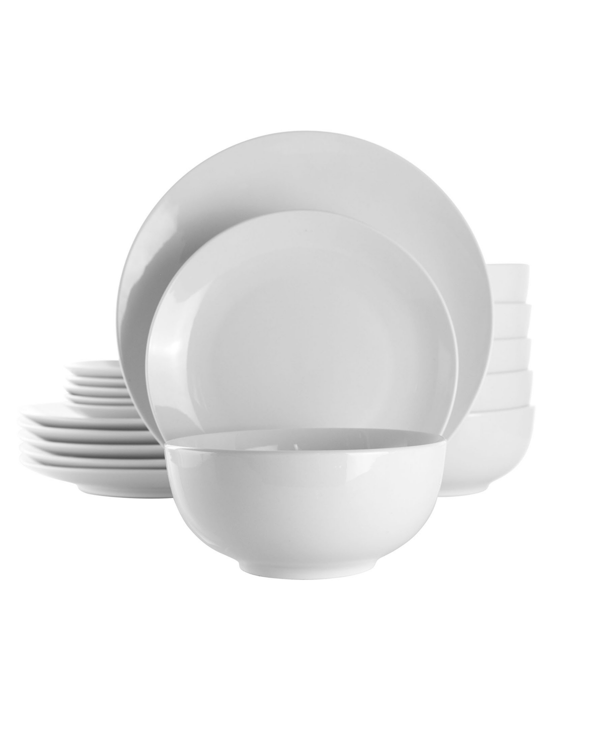 Luna Dinnerware Set of 18 Pieces - White